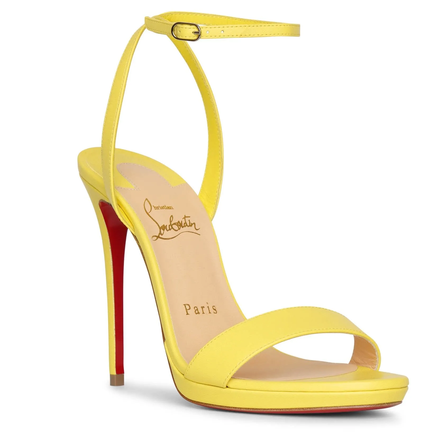 Leather Sandals by Christian Louboutin Loubi Queen 120