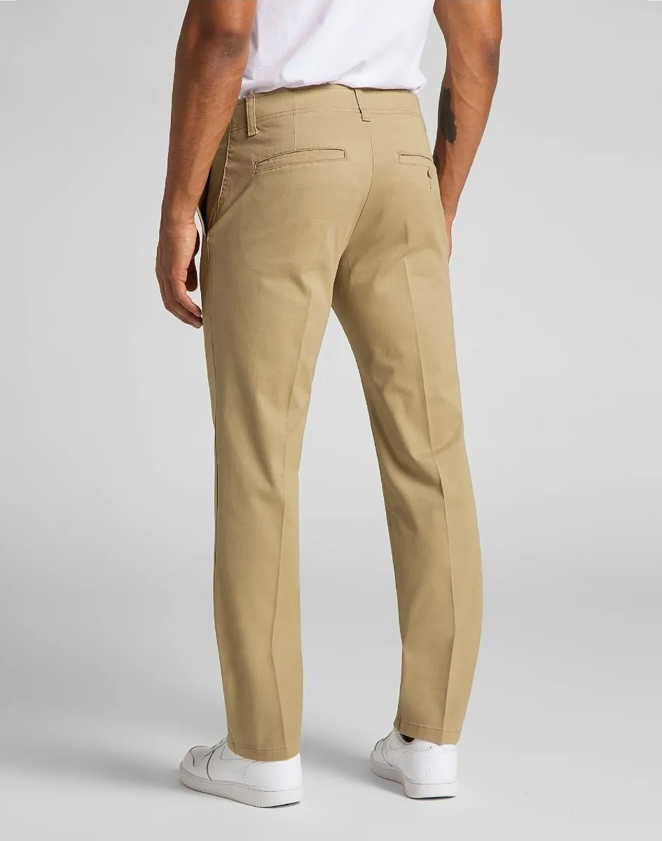 Taupe Lee Extreme Motion Slim Stretch Chino Pants