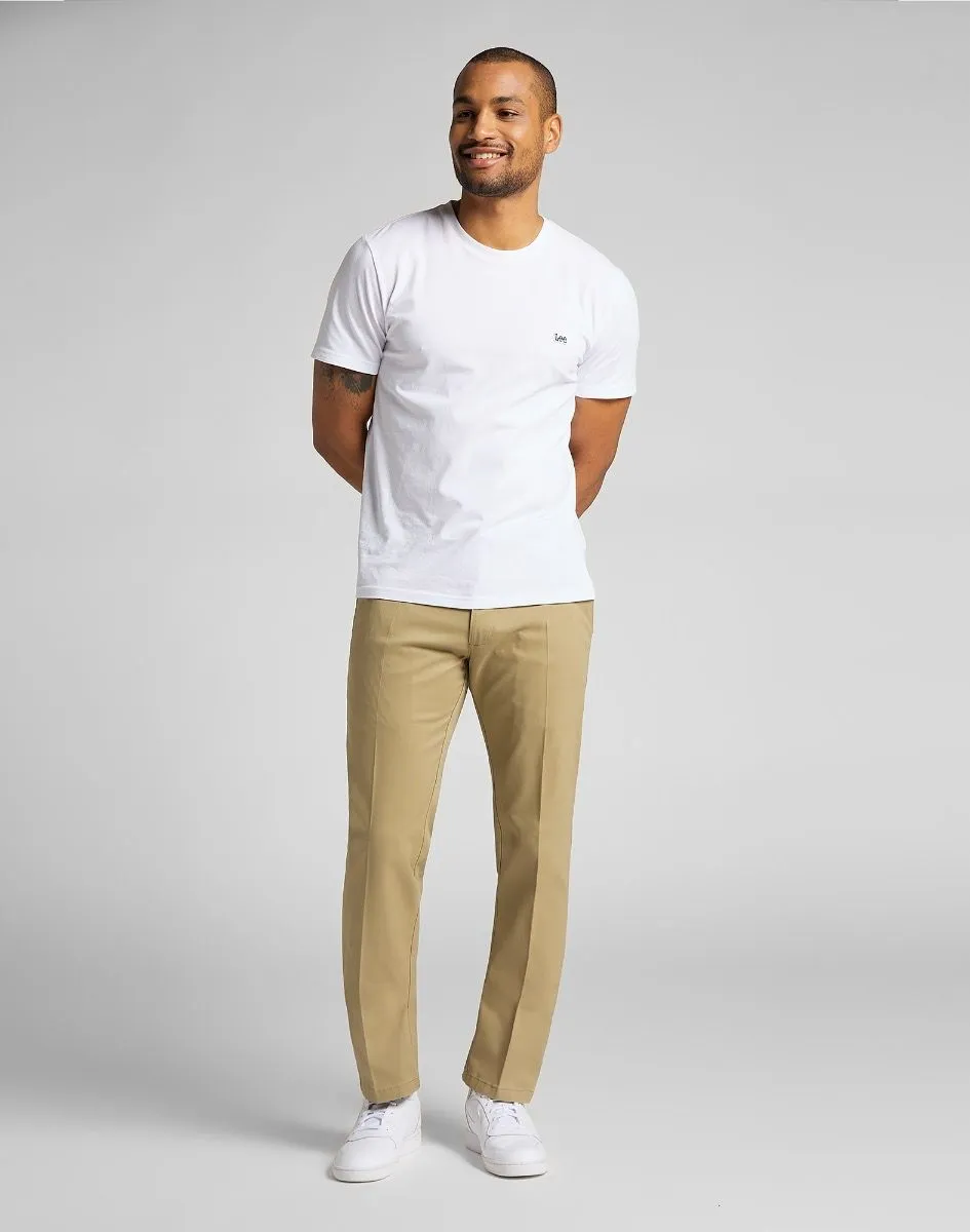 Taupe Lee Extreme Motion Slim Stretch Chino Pants