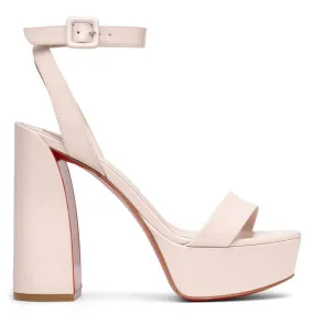 Light Pink Patent Christian Louboutin Movida Sabina 130 Sandals