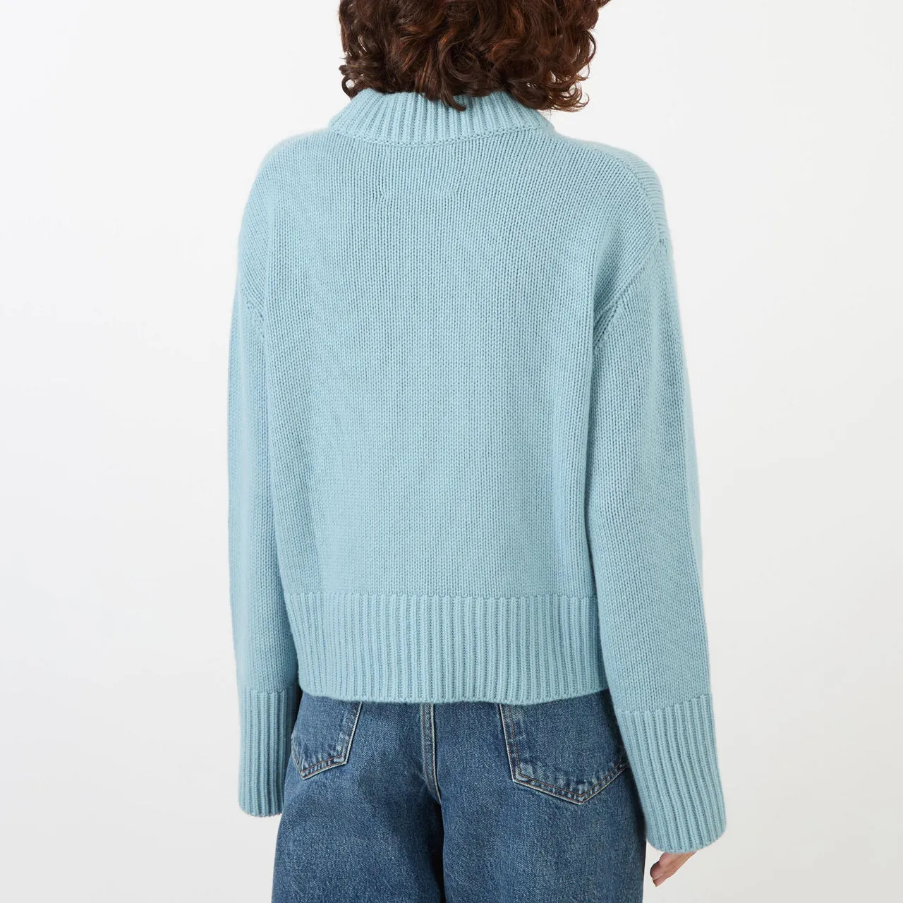 LISA YANG Powder Blue Cashmere Sweater