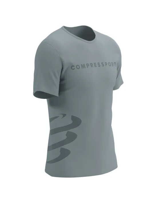 Logo Short Sleeve T-shirt Men's Alloy/Steel Gray