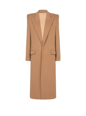 Long wool and cashmere coat