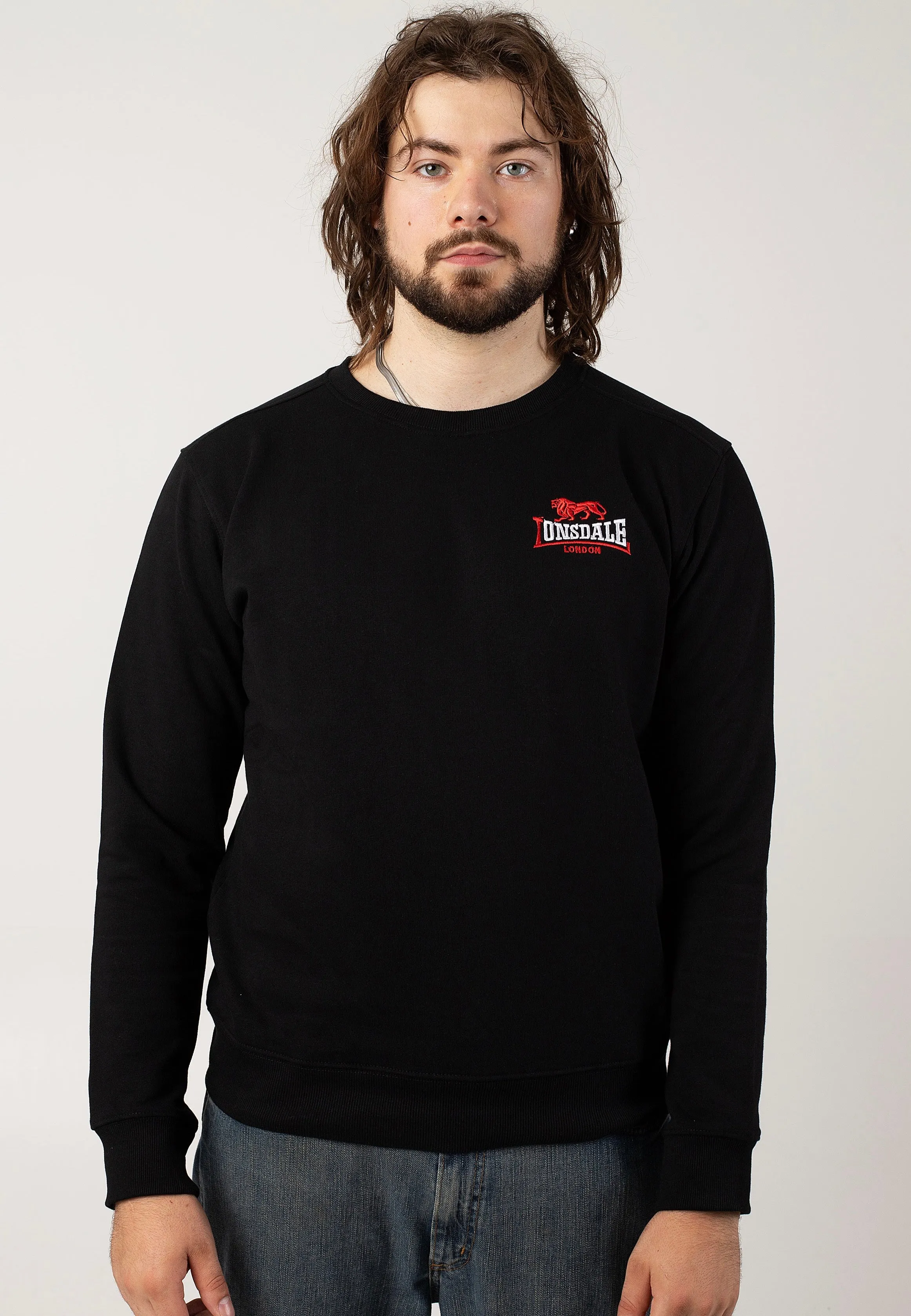 Lonsdale Lympstone Black Sweater