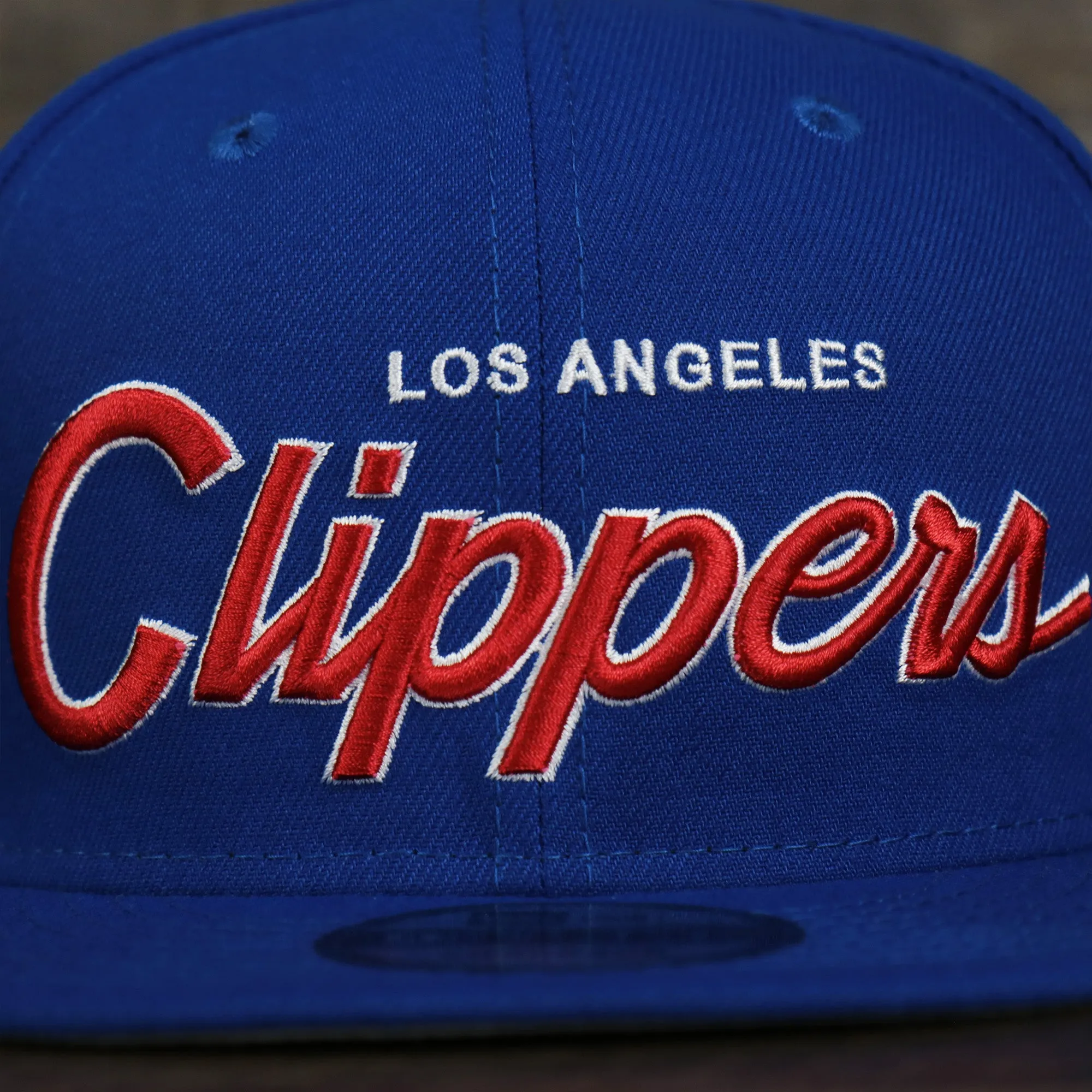 Los Angeles Clippers NBA Patch Snapback Gray Blue OSFM