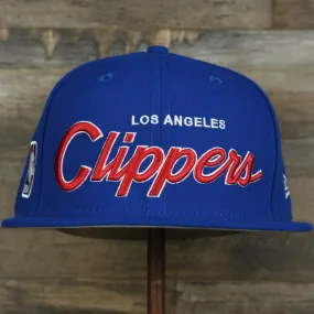 Los Angeles Clippers NBA Patch Snapback Gray Blue OSFM