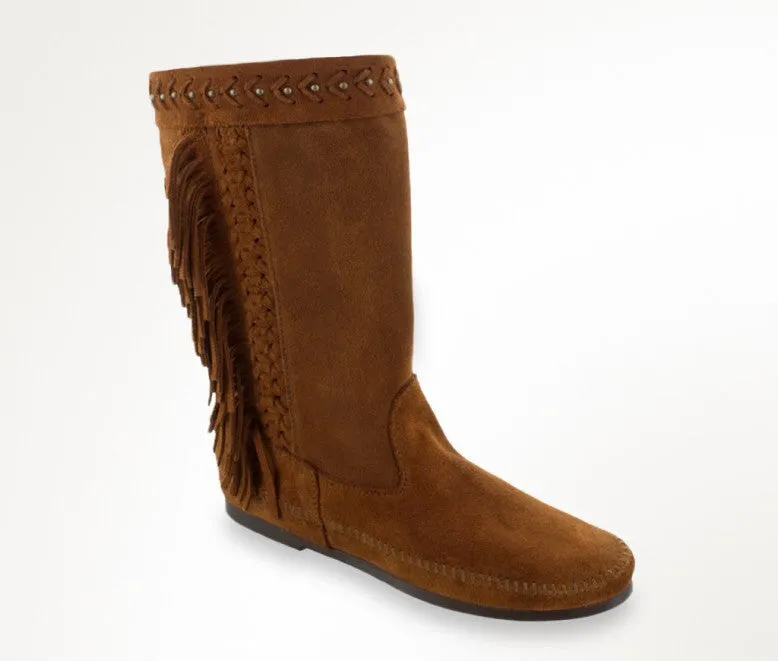 Luna Fringe Boot - Fringed Moon Boot