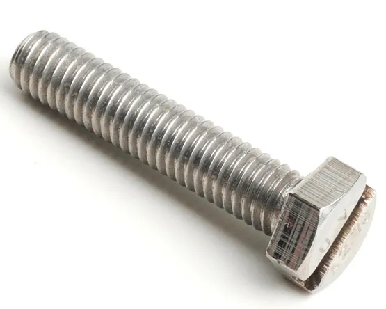 M6 X 18 SLOTTED HEXAGON HEAD SET SCREW DIN 933SZ A2-70 STAINLESS STEEL