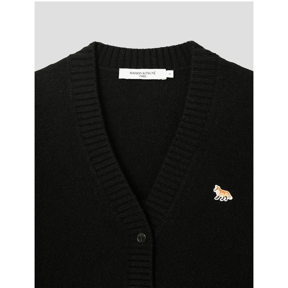 Maison Kitsune Unisex Animal Pattern Logo Cardigans