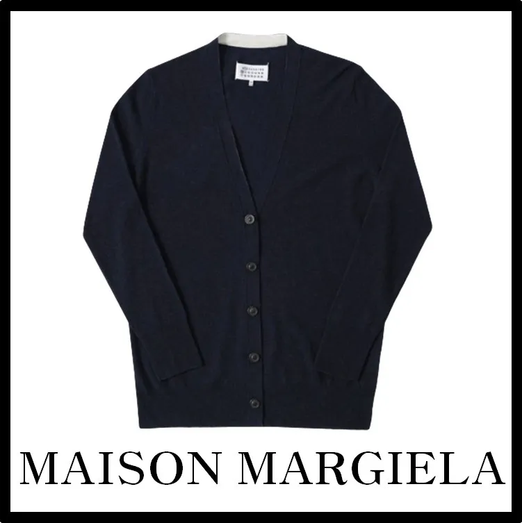 Maison Margiela Street Style Logo Unisex Cardigans