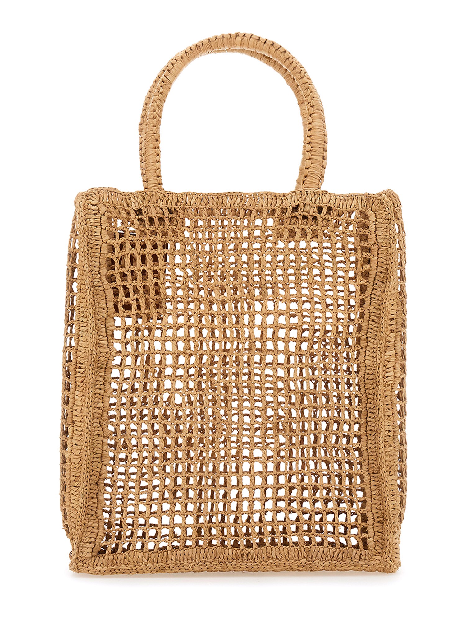 Manebi Raffia Mesh Tote Bag