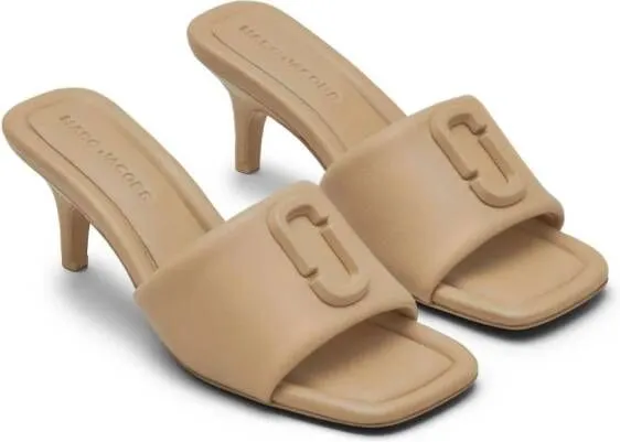 Marc Jacobs Leather J Marc 65mm Sandals Neutrals