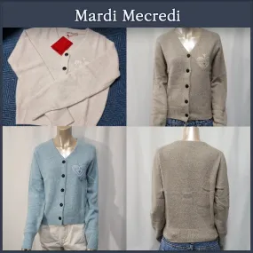 Street Style Logo Cardigans by Mardi Mercredi