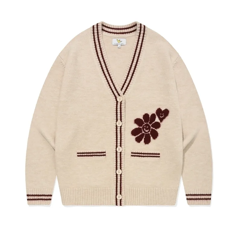 Mark Gonzales Men's Street Style Long Sleeve Logo Cardigans