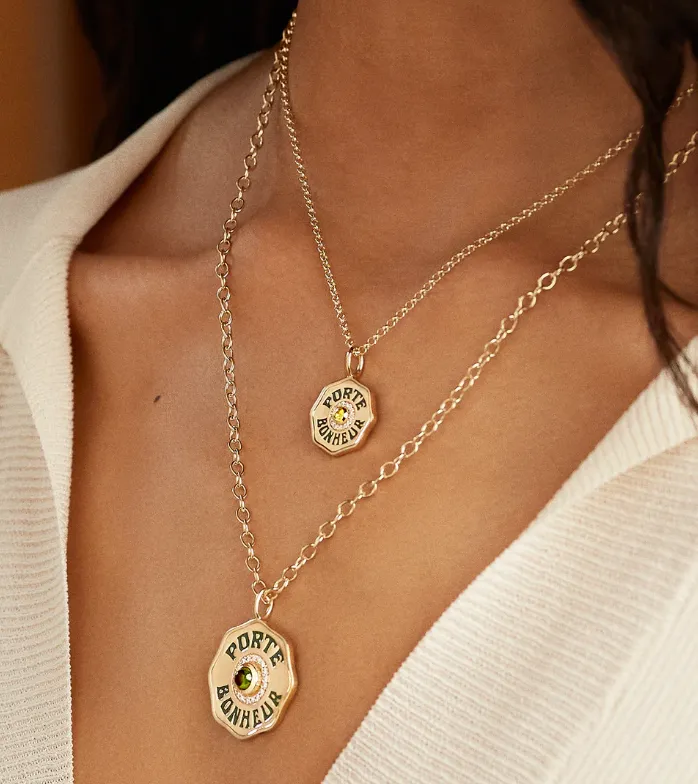     Marlo Laz     Mini Porte Bonheur Peridot