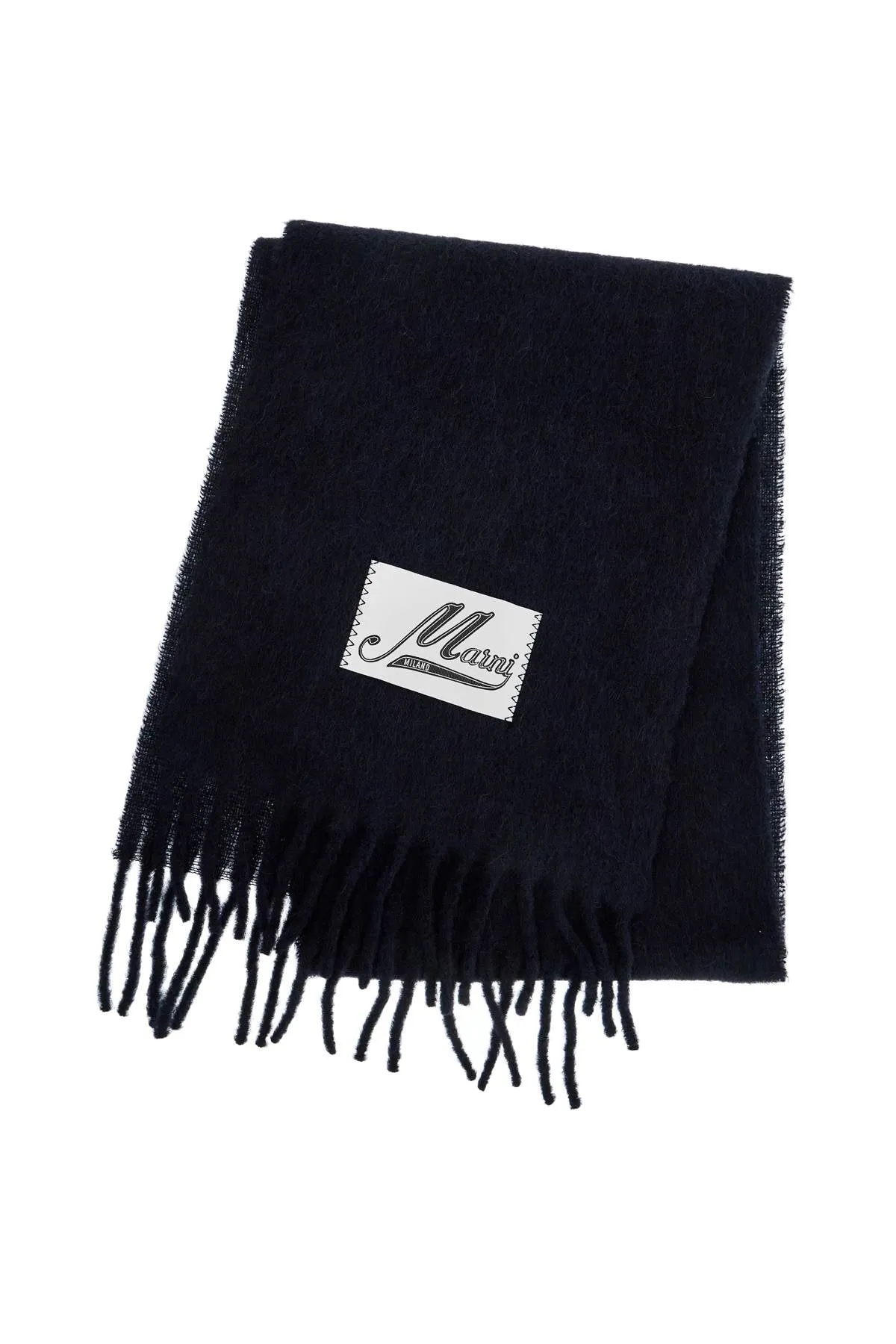 MARNI alpaca wool scarf - luxurious winter accessory.