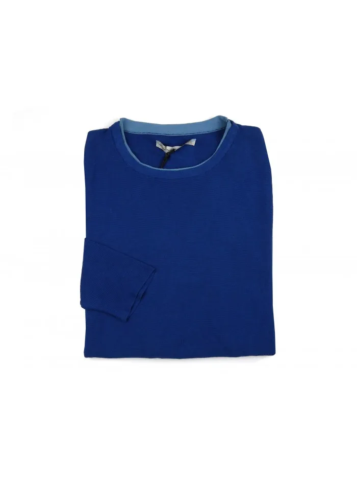 Massimo Rebecchi Men's Blue Shirt - Mod. SOB604KC - Size 162