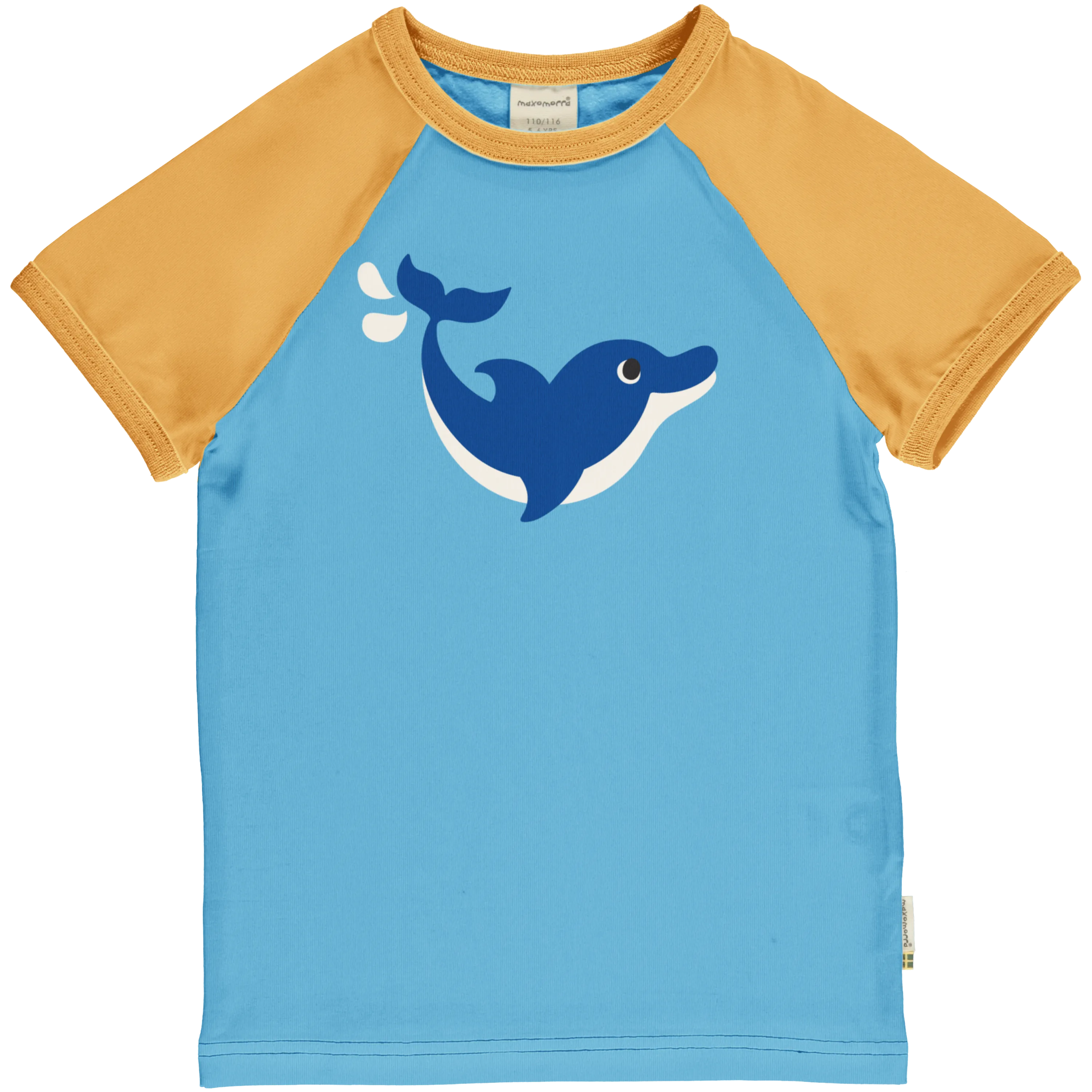 Maxomorra Dolphin Organic Cotton Short Sleeve Top