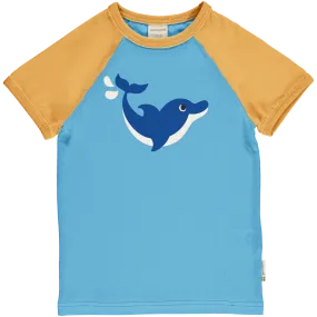 Maxomorra Dolphin Organic Cotton Short Sleeve Top