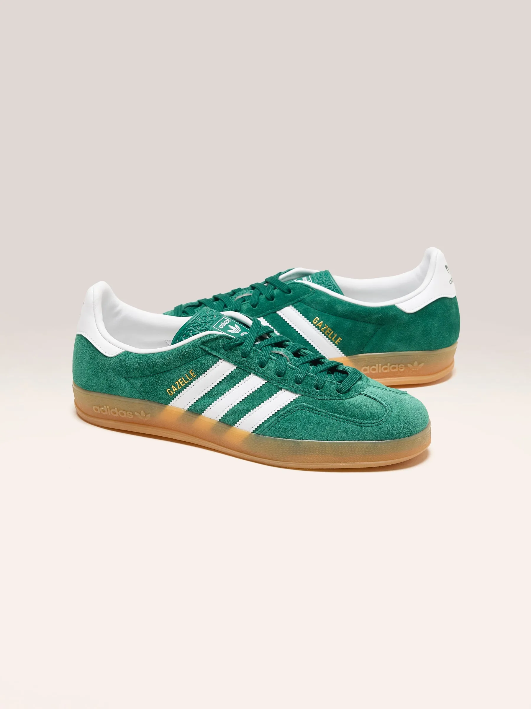 Men's Adidas Gazelle Indoor Shoes - Green (Style 242)