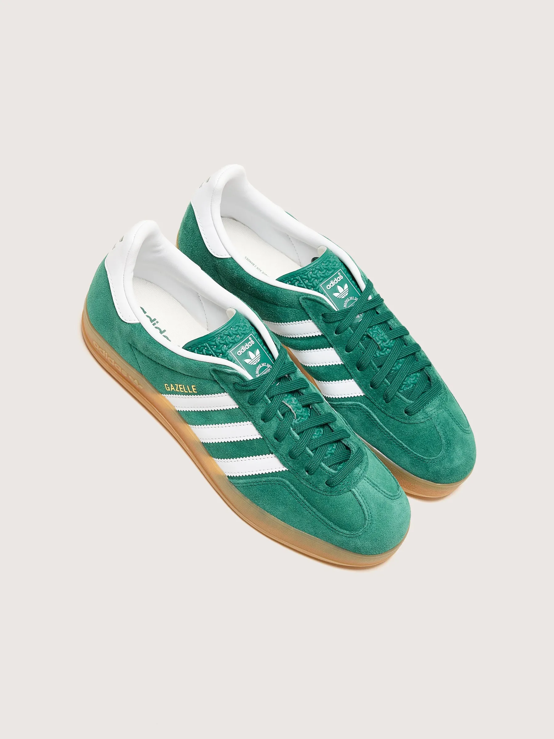 Men's Adidas Gazelle Indoor Shoes - Green (Style 242)