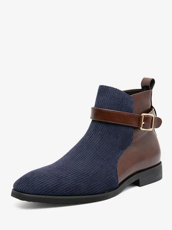 Men's Ankle Boots with Buckle