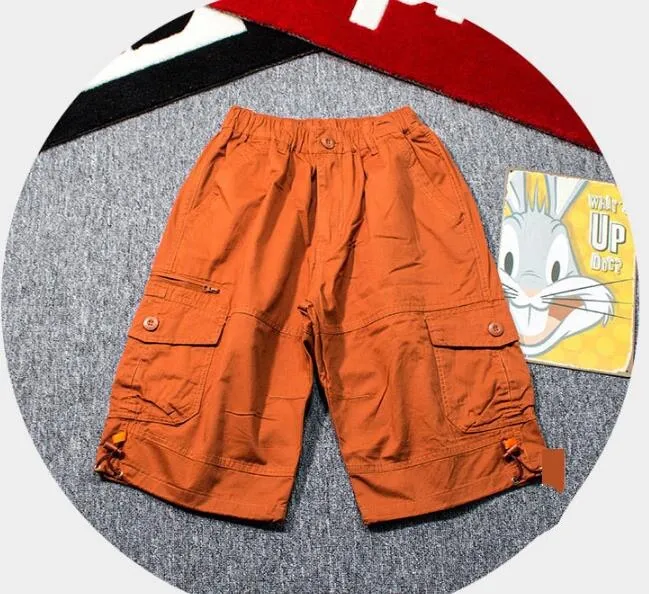 Men's Summer Casual Solid Baggy Cargo Shorts