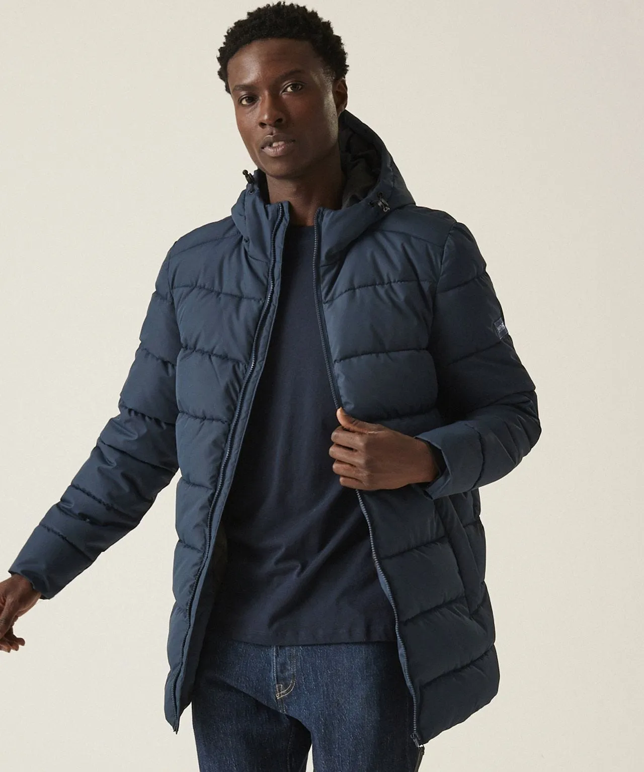 Mens Long Quilted Regatta Lakiver Coat