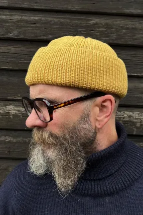 Merino Bifold Watch Cap Mustard