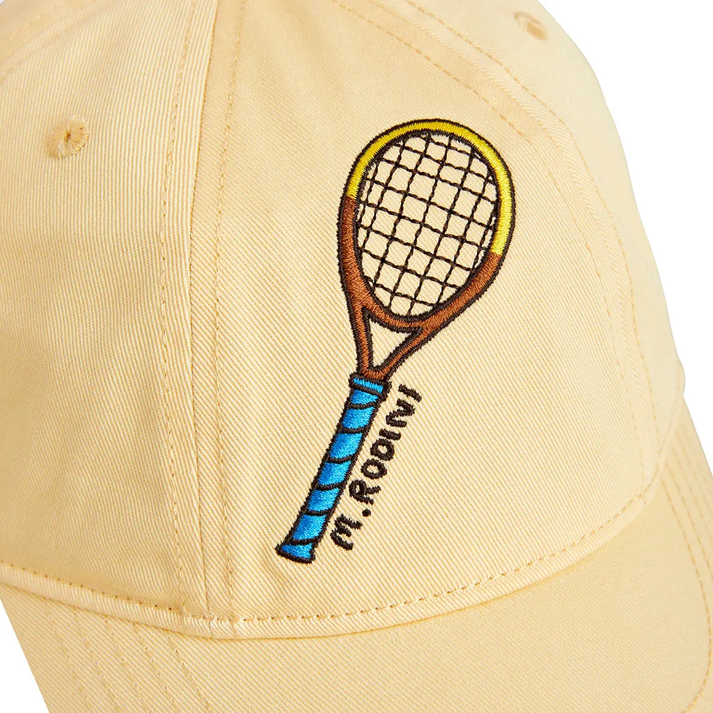 Yellow Mini Rodini Child Tennis Baseball Cap