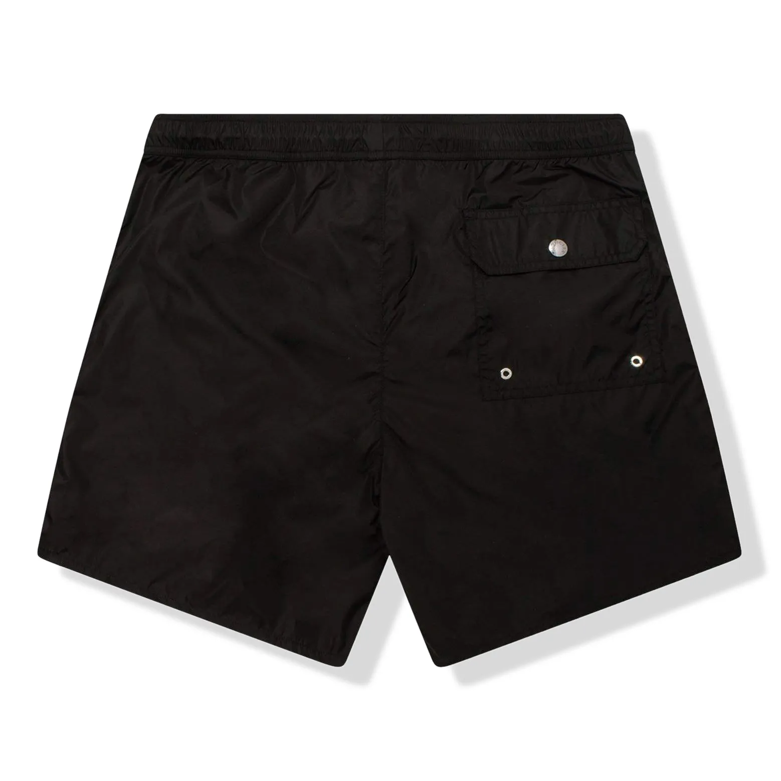 Moncler Swim Shorts with Band Logo in Black - Shop Now