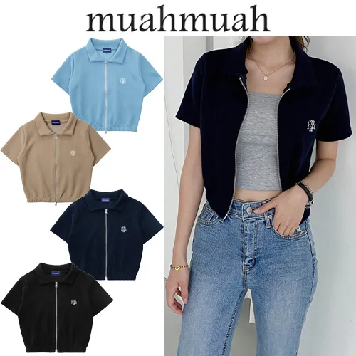 Muahmuah Street Style Short Sleeves Logo Cardigans