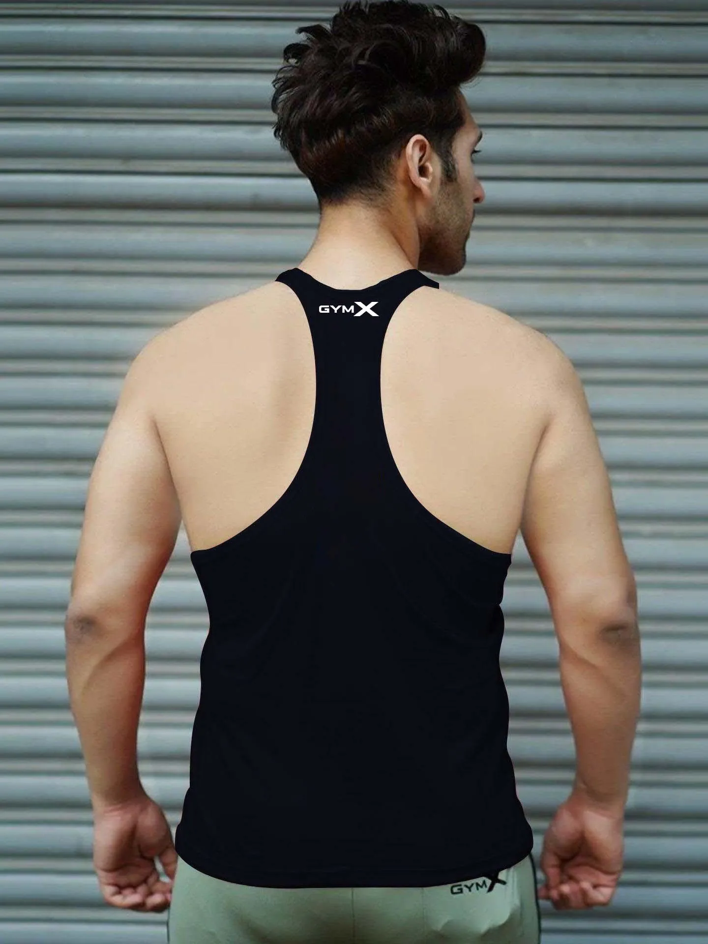 Navy blue basic stringer tank top - Discount