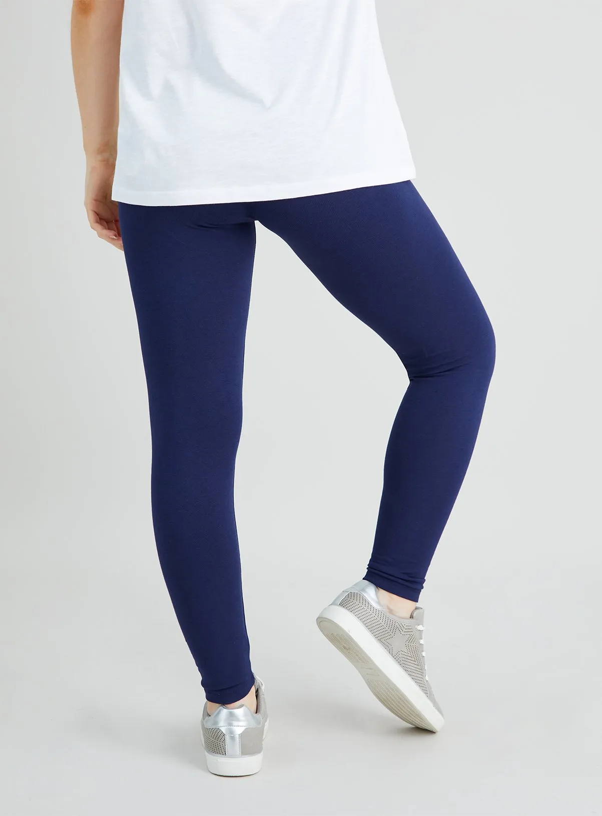 Navy Luxurious Soft Touch Leggings 20L | Leggings | Tu