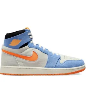 Nike Men's Jordan 1 High Zoom Air Comfort 2 Sneaker in Royal Pulse Alpha Orange