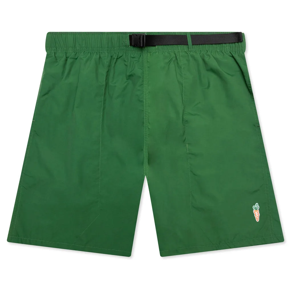 Nylon Shorts for Men - Forest Green