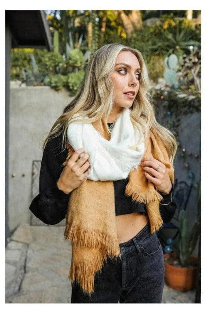 Ombre Silky Wool Scarf - Available in 4 Colors