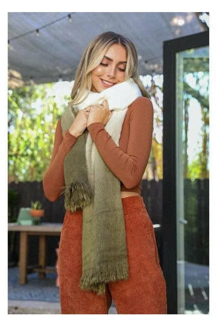 Ombre Silky Wool Scarf - Available in 4 Colors