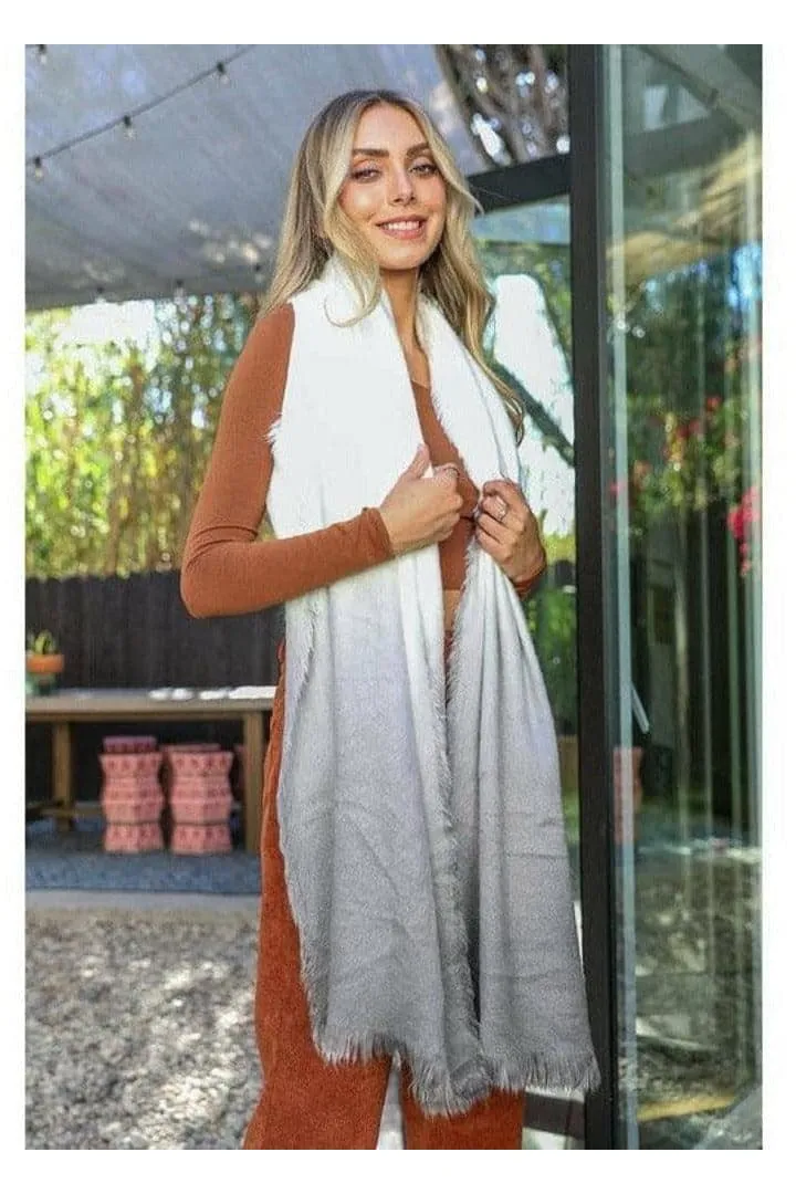 Ombre Silky Wool Scarf - Available in 4 Colors