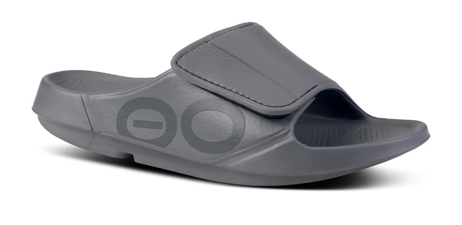 Oofos Men's OOahh Sport Flex Sandals in Slate