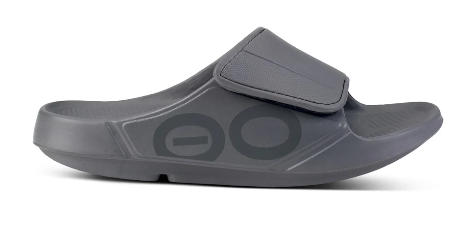 Oofos Men's OOahh Sport Flex Sandals in Slate