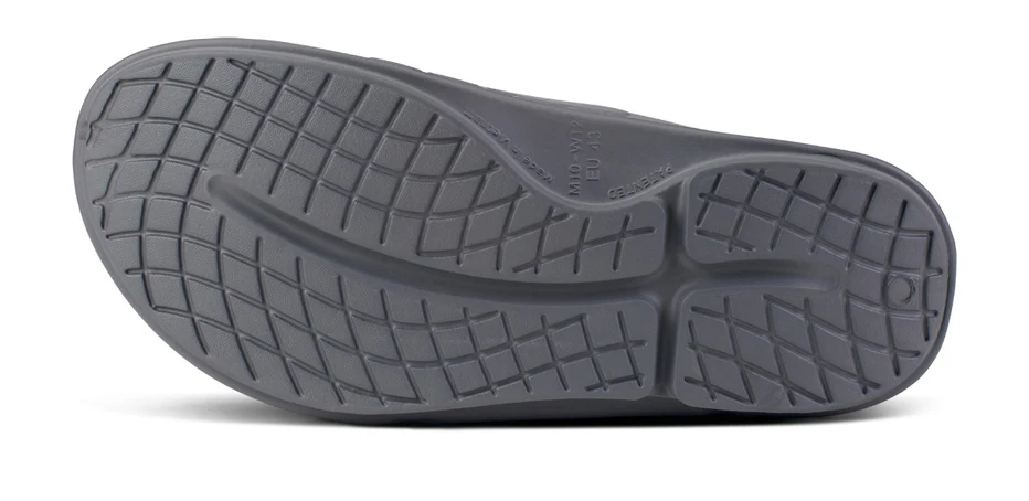 Oofos Men's OOahh Sport Flex Sandals in Slate