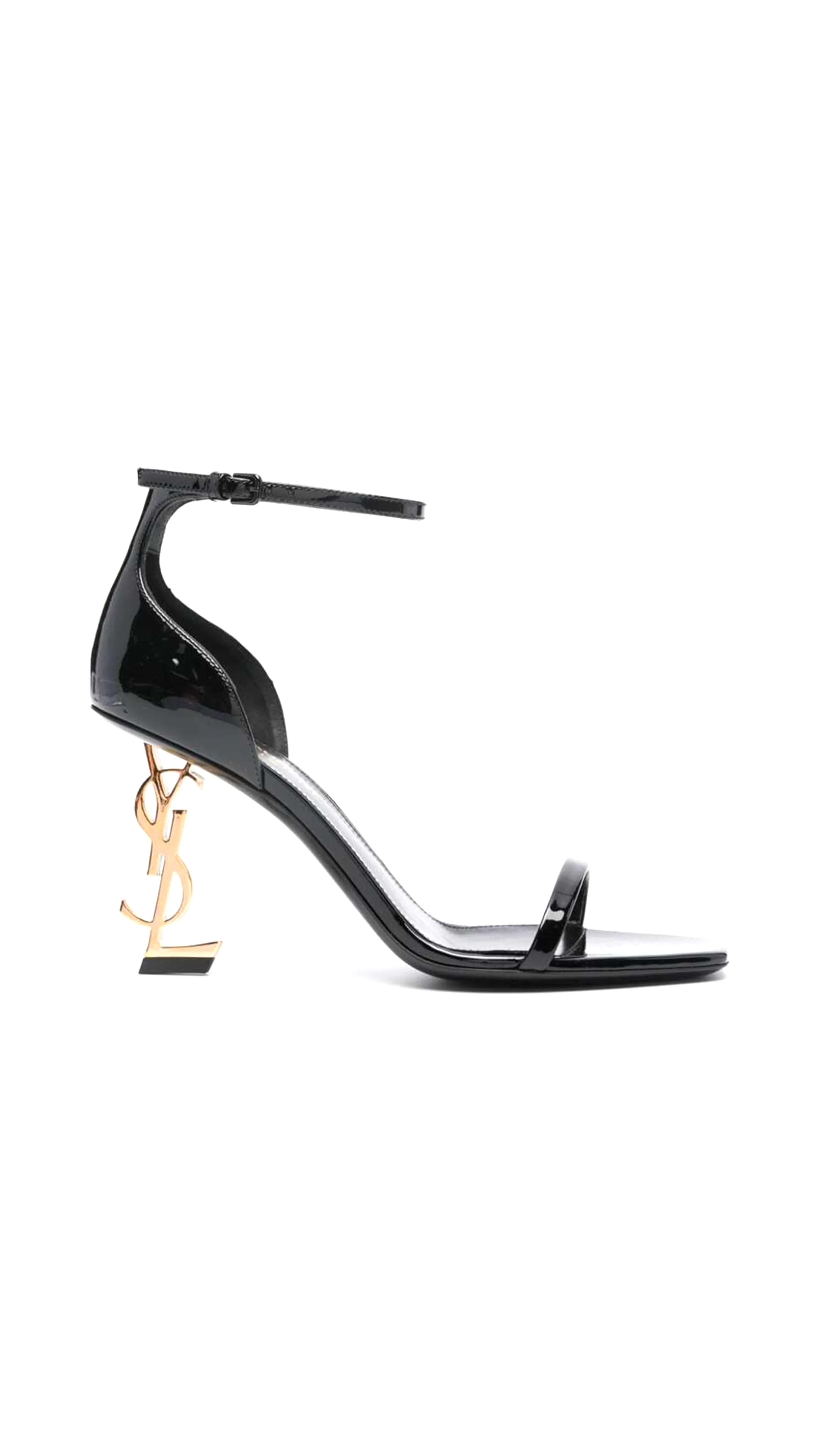 Black Patent Leather Sandals