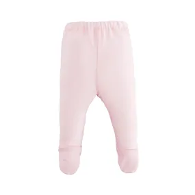 Pink Organic Baby Footed Pants