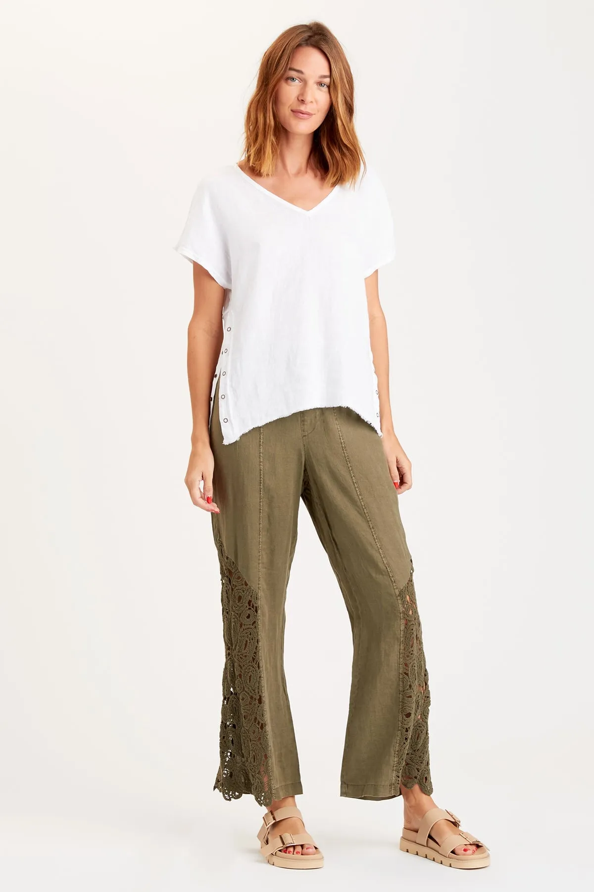 Ottilie Pant - Flared Wide-Leg Pants With High Waist