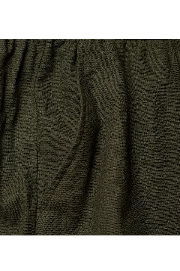 Otto Linen Shorts - Forest - Les Deux