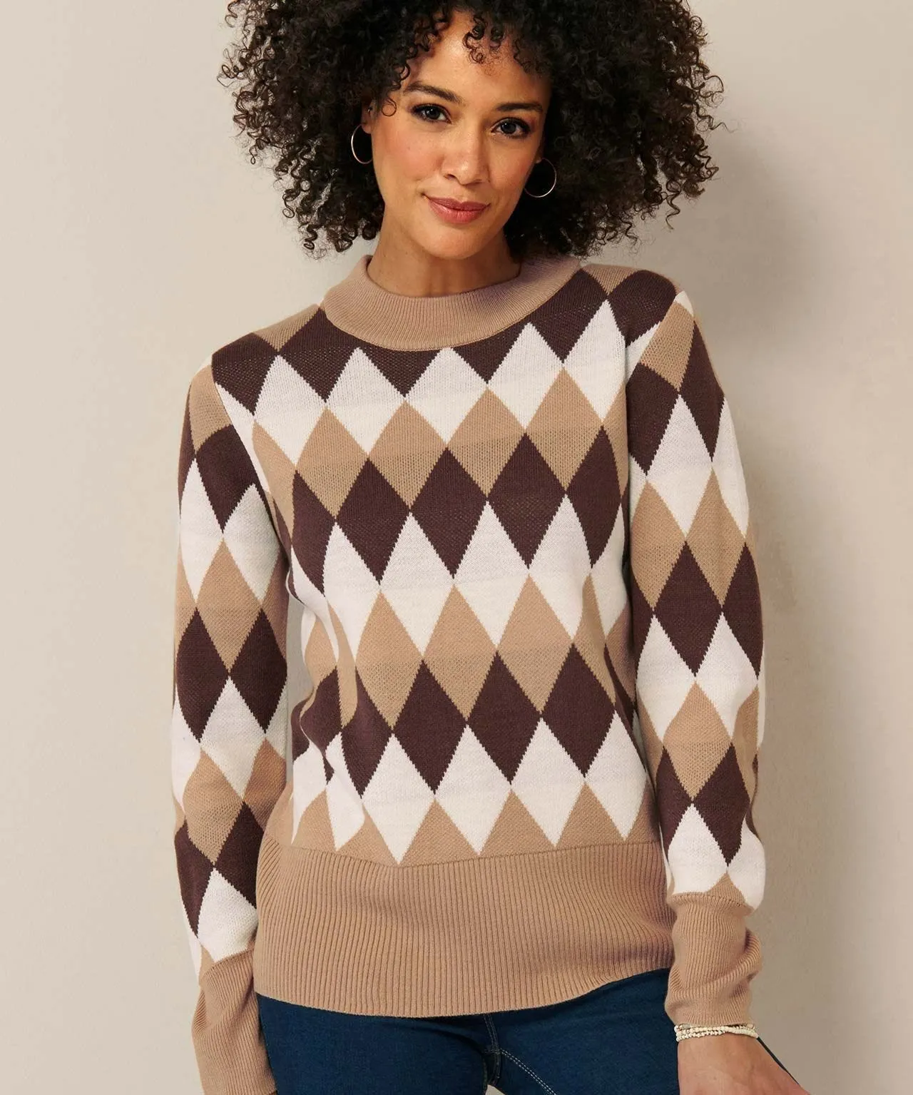 Patterned Knit Pullover