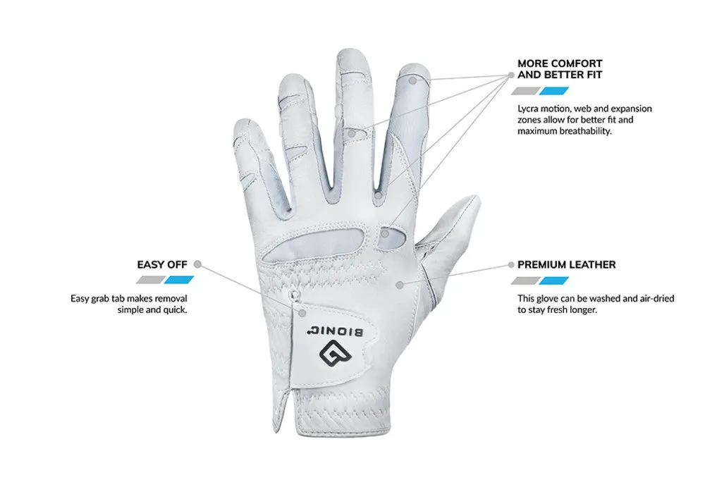 Periwinkle Women's Bionic Golf StableGrip 2.0 Glove