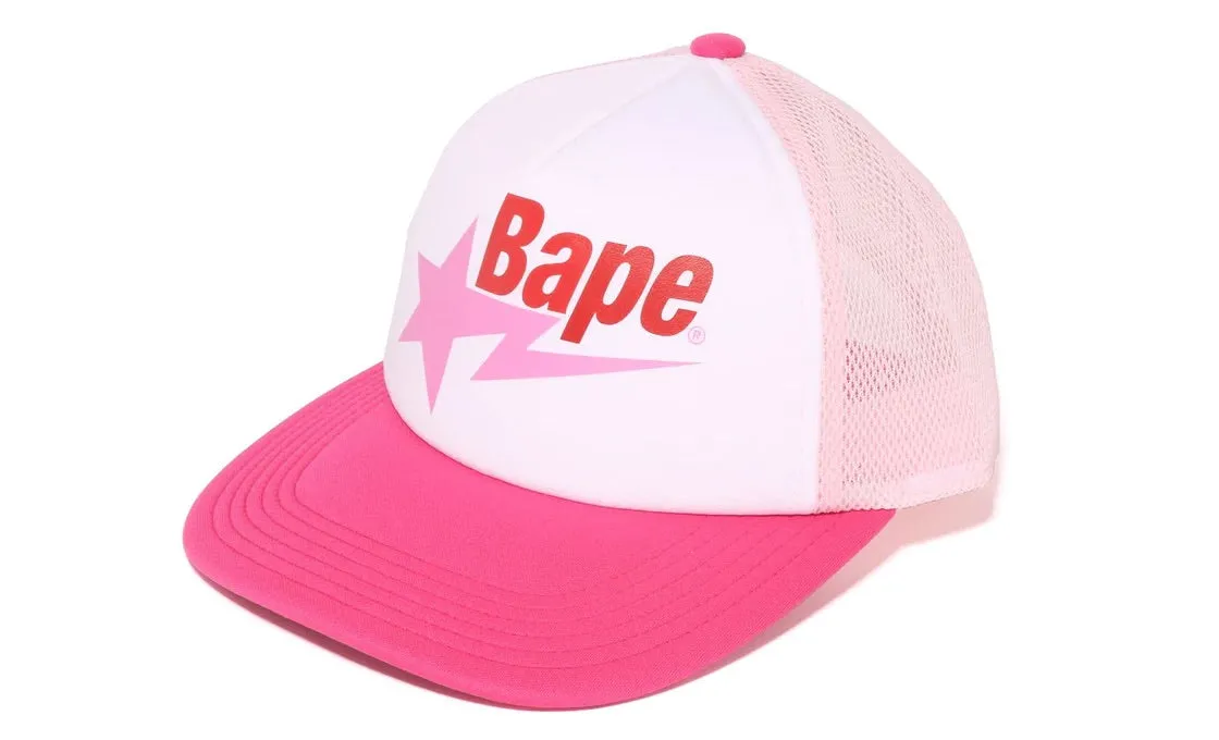 Pink BAPE STA Mesh Cap