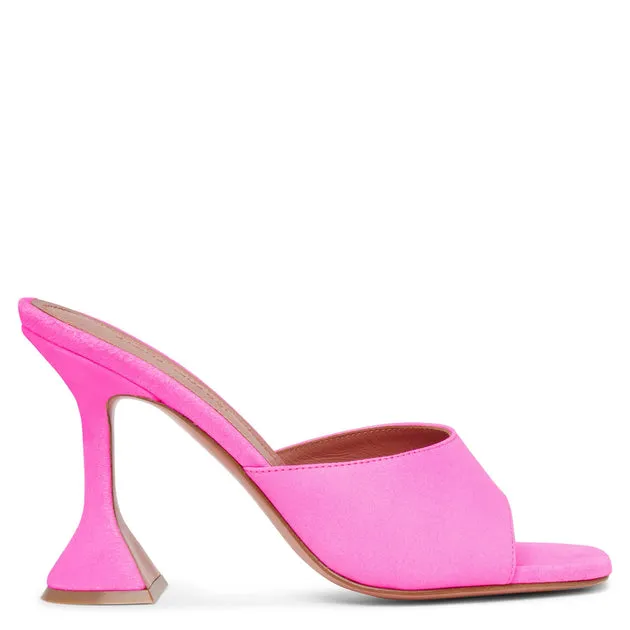 Pink Suede Amina Muaddi Lupita 95 Mule Sandals